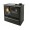 Cucina a Legna Verso CS Plus con forno in acciaio inox e piano cottura in vetroceramica, Nera, Destra, 7.7kW