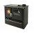Cucina a Legna Verso CS Plus con forno in acciaio inox e piano cottura in vetroceramica, Nera, Destra, 7.7kW