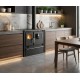 Cucina a Legna Verso CS Plus con forno e piano cottura in acciaio, Nera, Destra, 7.7kW | Stufe a Legna con Forno | Stufe A Legna |