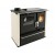 Cucina a Legna Verso CS Plus con forno in acciaio inox e piano cottura in vetroceramica, Avorio, Sinistra, 7.7kW