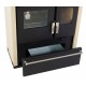 Cucina a Legna Verso CS Plus con forno in acciaio inox e piano cottura in acciaio, Avorio, Sinistra, 7.7kW | Stufe a Legna con Forno | Stufe A Legna |