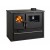 Cucina a Legna Verso CS Plus con forno e piano cottura in acciaio, Nera, Destra, 7.7kW Cucina a Legna Verso CS Plus con forno e piano cottura in acciaio, Nera, Destra, 7.7kW