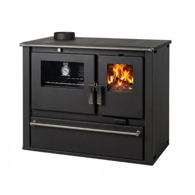 Cucina a Legna Verso CS Plus con forno in acciaio e piano cottura in acciaio, Nera, Sinistra, 7.7kW - Confronto dei Prodotti