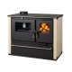 Cucina a Legna Verso CS Plus con forno e piano cottura in acciaio, Avorio, Sinistra, 7.7kW | Stufe a Legna con Forno | Stufe A Legna |