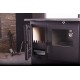 Cucina a Legna Verso CS Inox Destra con forno in acciaio inox, 7.7kW | Stufe a Legna con Forno | Stufe A Legna |