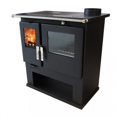Cucina a Legna Verso CS Inox con forno in acciaio inox, Destra, 7.7kW - Stufe A Legna