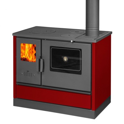 Cucina a Legna Balkan Energy 4020 Bordò, con Piano in Ghisa, 7.9kW - Balkan Energy