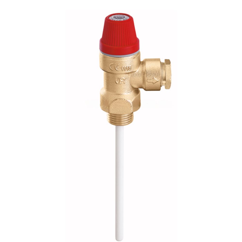Valvola di sicurezza pressione e temperatura 1/2" x 1/2" Ø15 | Riscaldamento Centrale |  |