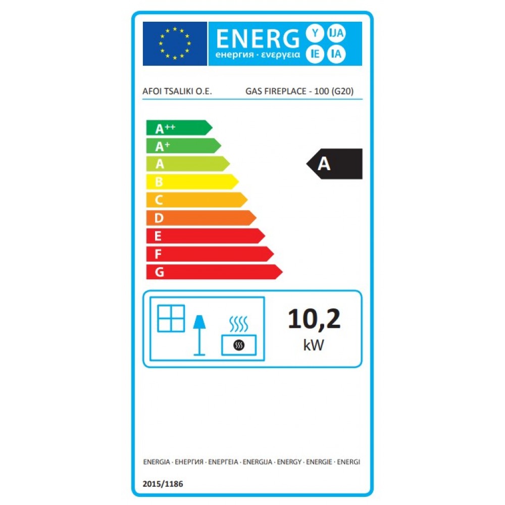 Camina a gas Balkan Energy GAS STANDING CORNER, 3.9kW - 6.0kW | Camini a gas |  |
