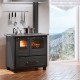 Stufa a Legna con Forno italiana La Nordica Family 4.5, nera, 7.5kW | Stufe a Legna con Forno | Stufe A Legna |