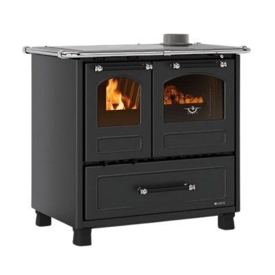 Stufa a Legna con Forno italiana La Nordica Family 4.5, nera, 7.5kW - La Nordica