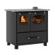 Stufa a Legna con Forno italiana La Nordica Family 4.5, nera, 7.5kW | Stufe a Legna con Forno | Stufe A Legna |