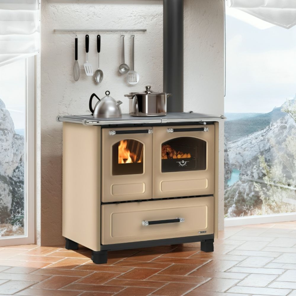 Stufa a Legna con Forno italiana La Nordica Family 4.5, marrone, 7.5kW | Stufe a Legna con Forno | Stufe A Legna |