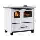 Stufa a Legna con Forno italiana La Nordica Family 4.5 bianca, 7.5kW | Stufe a Legna con Forno | Stufe A Legna |