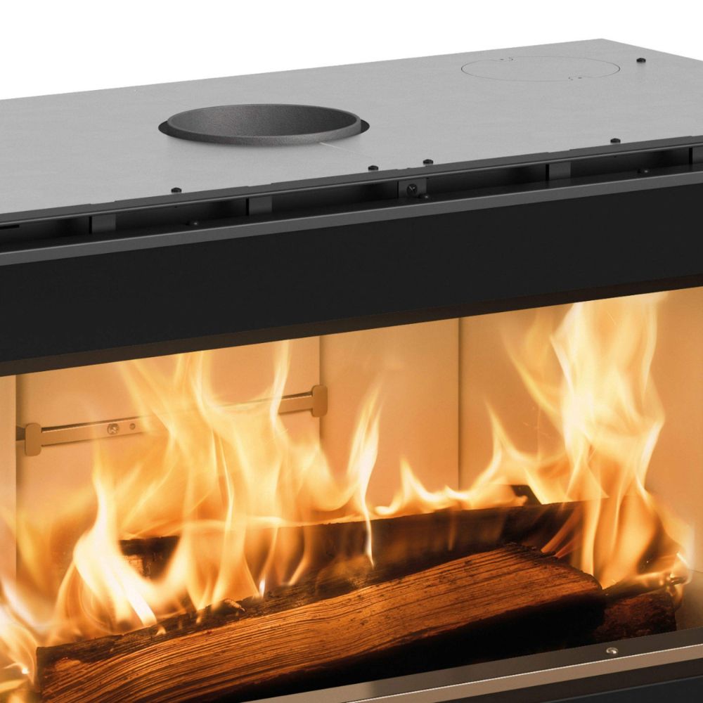 Camini in Ghisa a Legna Italiani La Nordica Inserto 100 Wide, 8.1kW | Camini in ghisa | Camini a legna |