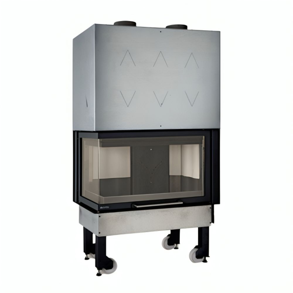 Camini in Ghisa a Legna Italiani La Nordica Monoblocco 800 Angolo sinistra, 10.0kW | Camini in ghisa | Camini a legna |