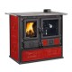 Stufa a Legna con Forno italiana La Nordica Rosa, rossa, 8.8kW | Stufe a Legna con Forno | Stufe A Legna |