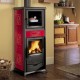 Stufa a Legna con Forno La Nordica Rossella Plus Forno Evo, rossa, 9.4kW | Stufe a Legna con Forno | Stufe A Legna |