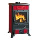 Stufa a Legna italiana La Nordica Rossella R1, rossa, 9kW | Stufe A Legna |  |