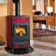 Stufa a Legna italiana La Nordica Rossella R1, rossa, 9kW | Stufe A Legna |  |