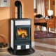 Stufa a Legna italiana La Nordica Rossella R1, bianca, 9kW | Stufe A Legna |  |
