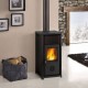 Stufa a Legna italiana La Nordica Tea, nera, 7kW | Stufe A Legna |  |