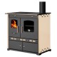Stufa a legna con forno Prometey Perfect Eco Lux con canna fumaria destra, avorio, 7.1kW | Stufe a Legna con Forno | Stufe A Legna |