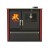 Cucina a Legna Verso CS Plus con forno in acciaio inox e piano cottura in acciaio, Rossa, Destra, 7.7kW