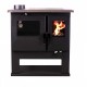 Cucina a Legna Verso CS Inox con forno in acciaio inox, Sinistra, 7.7kW | Stufe a Legna con Forno | Stufe A Legna |