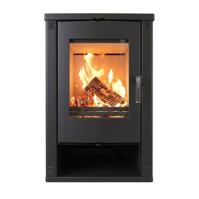 Stufa a Legna Verso Theia, Nera, 9kW - Verso