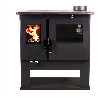 Cucina a Legna Verso CS Inox con forno in acciaio inox, Destra, 7.7kW - Stufe A Legna