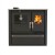 Cucina a Legna Verso CS Plus con forno in acciaio inox e piano cottura in vetroceramica, Avorio, Destra, 7.7kW