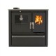 Cucina a Legna Verso CS Plus con forno in acciaio inox e piano cottura in vetroceramica, Avorio, Destra, 7.7kW | Stufe a Legna con Forno | Stufe A Legna |