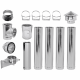 Kit INOX tubi canna fumaria, Isolamento, Ф230 (diametro interno), 5.7m | Comignoli | Camini |