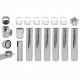 Kit INOX tubi canna fumaria, Isolamento, Ф150 (diametro interno), 7.7m | Comignoli | Camini |