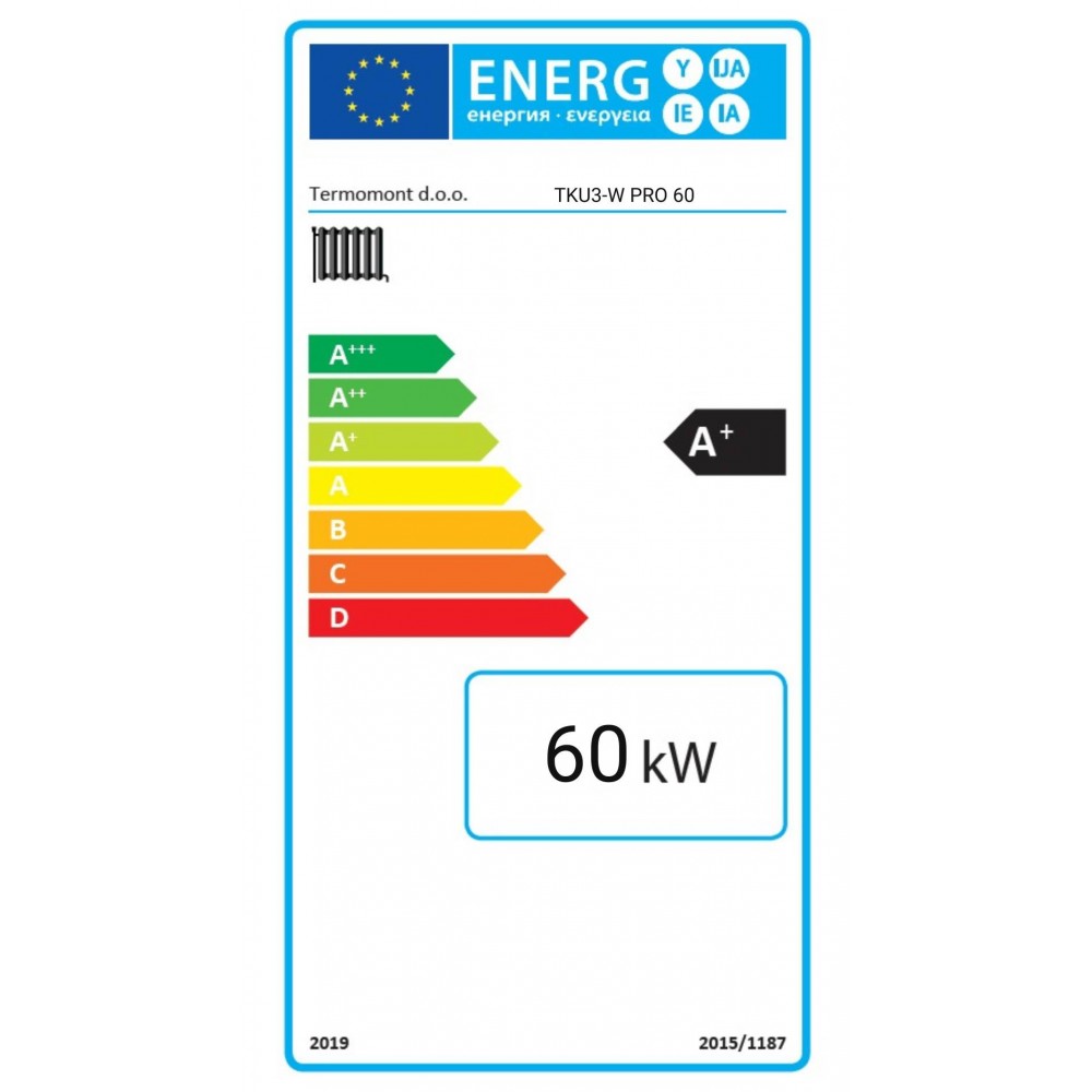 Caldaia a Legna Termomont TKU3-W PRO, 60 kW | Legna |  |