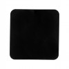 Tappetino/sottofondo per camino a legna, Acciaio nero 2mm, Dimensioni 98x98cm