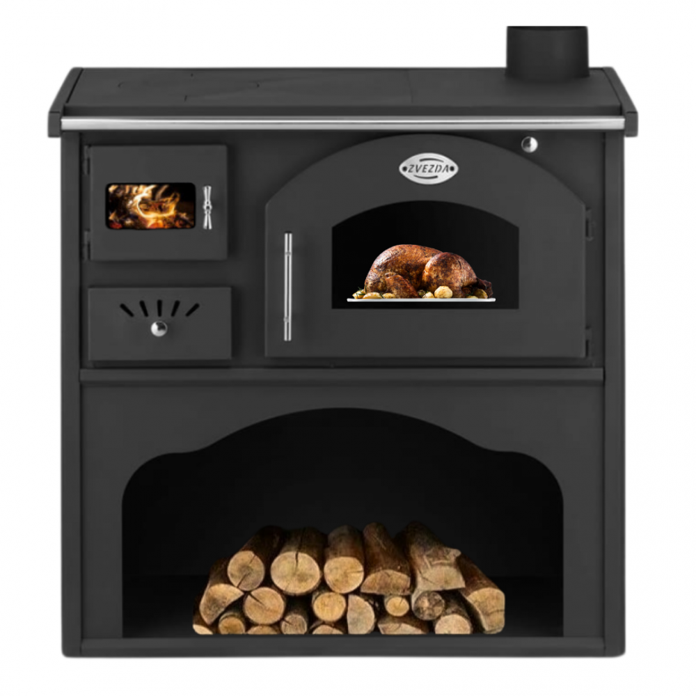 Cucina a Legna Zvezda Classic GFS Destra, 5.9kW | Stufe a Legna con Forno | Stufe A Legna |