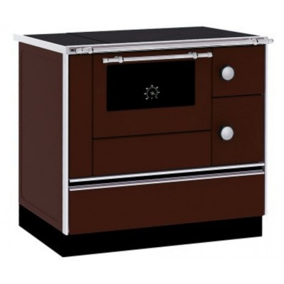 Cucina a Legna Alfa Plam Alfa 90 H Favorit Marrone, 6.4kW - Stufe a Legna con Forno per Cucinare