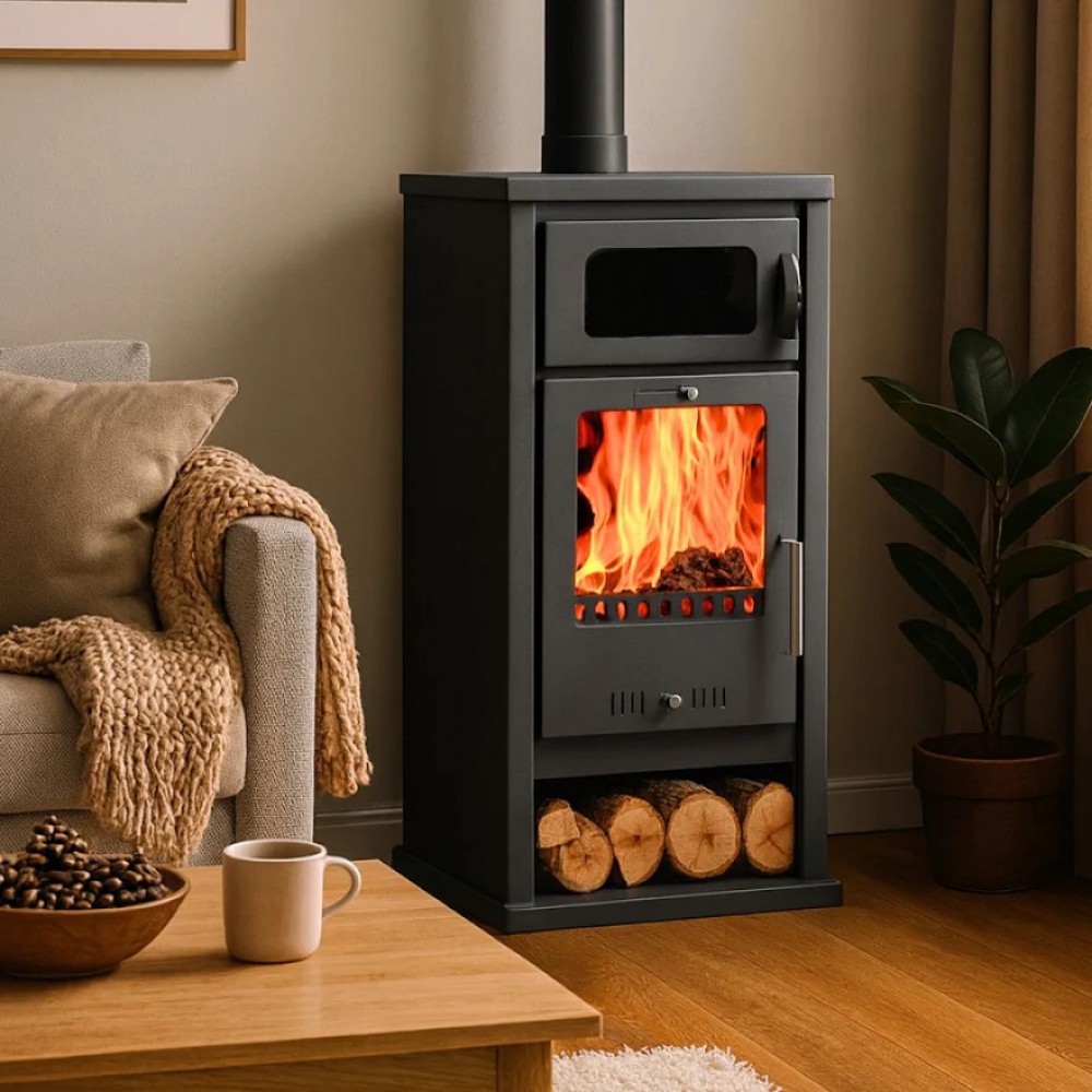 Stufa a Legna con Forno Balkan Energy Troy, 7.8kW | Stufe A Legna | Legna |