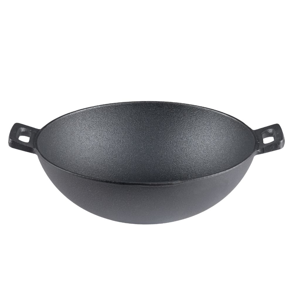 Padella wok in ghisa, Ф24 | Padella piatta in ghisa | Padella in ghisa |