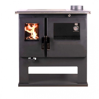 Cucina a Legna Verso CS Destra, 7.7kW - Stufe a Legna con Forno per Cucinare