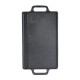 Piastra grill in ghisa doppia faccia, 43x23 cm | Piastra in ghisa |  |