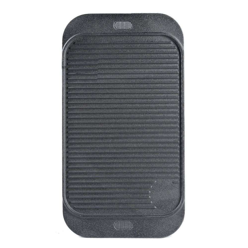 Piastra grill in ghisa doppia faccia, 48x26 cm | Piastra in ghisa |  |