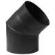 Curva per canna fumaria 45° PARKANEX, acciaio, nero, Ø150,  Spessore 2mm | Canna Fumaria |  |
