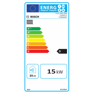 Caldaia elettrica per riscaldamento e acqua calda sanitaria Bosch TRONIC HEAT 3500, 15kW - Caldaie Elettriche