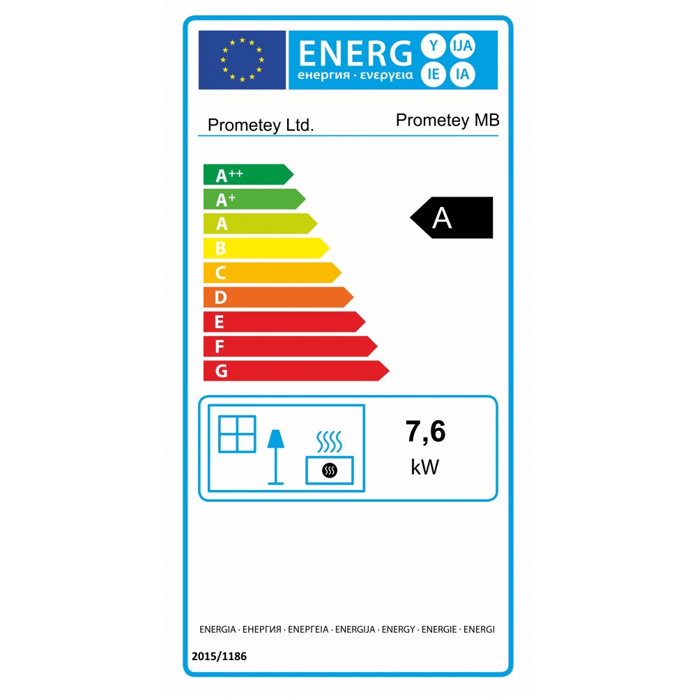 Stufa a legna Prometey “Metal top”, 7.6kW | Stufe A Legna |  |