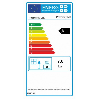 Stufa a legna Prometey “Metal top”, 7.6kW - Stufe A Legna
