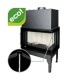 Camini a legna UNIFLAM 760 EVO PBS con condotti d'aria e alimentazione d'aria, vetro curvo, lato destro, 10 kW | Inserti Camini | Camini a legna |