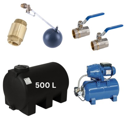 Kit „Acqua potabile 500L“ con serbatoio Mavil (nero, orizzontale) e pompa autoadescante Speroni - Confronto dei Prodotti